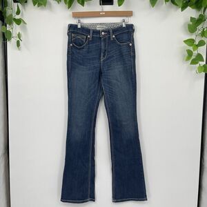 Ariat Real Denim Women's 29 Medium Wash Blue Denim High Rise Boot Leg Jeans